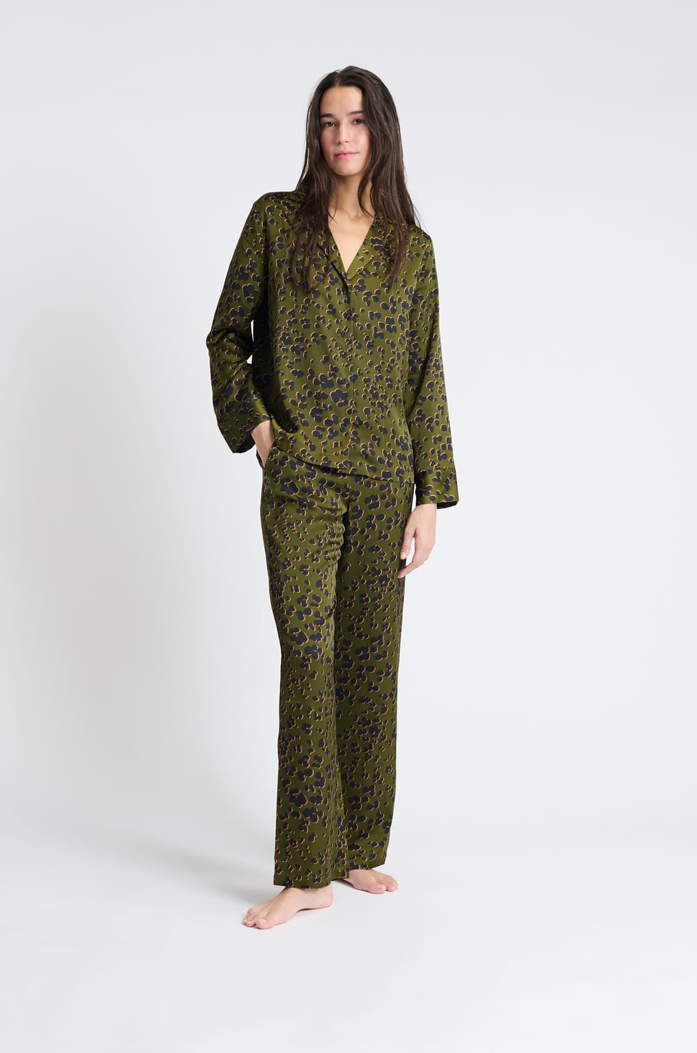 Chemise de pyjama à imprimés;${refinementColor}