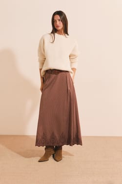 Pull manches longues avec laine;${refinementColor}