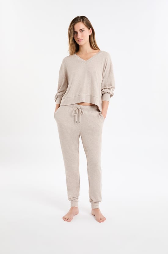 Pantalon de pyjama avec cordon;${refinementColor}