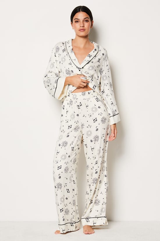 Pantalon de pyjama imprimé;${refinementColor}
