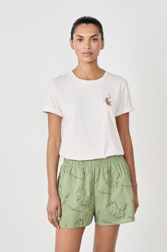 Pantalones cortos de pijama 100% algodón;${refinementColor}