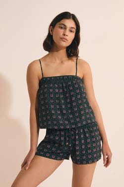 Pantal&oacute;n corto de pijama estampado;${refinementColor}