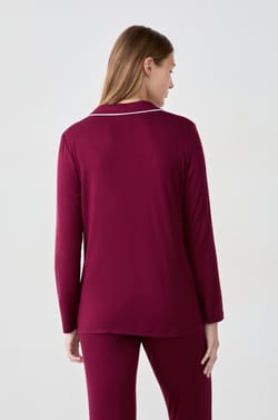 Chemise de pyjama à manches longues;${refinementColor}