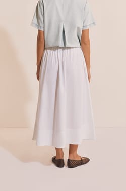 Jupe longue en coton;${refinementColor}