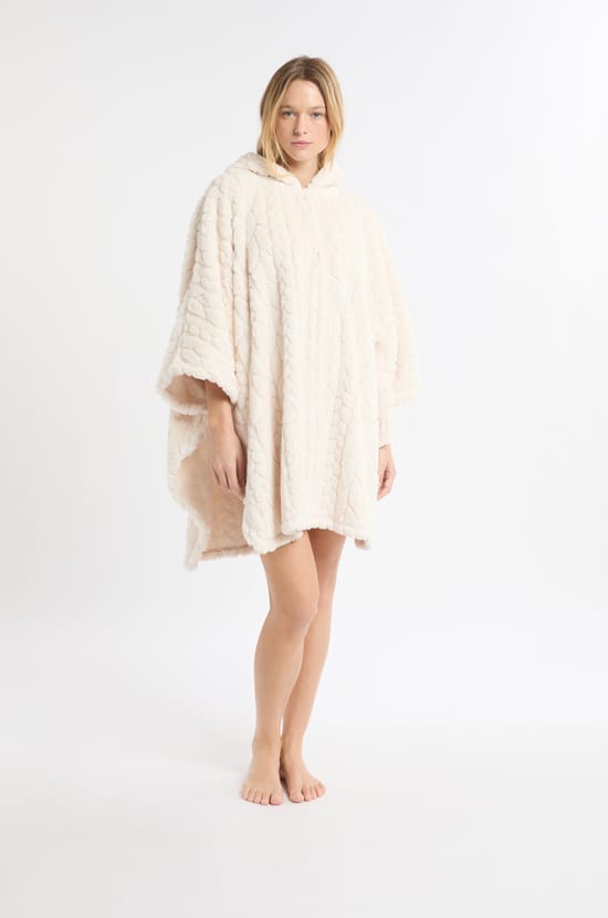 3/4 Sleeve Poncho;${refinementColor}