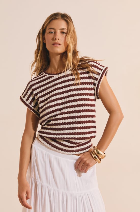 T-shirt with cotton;${refinementColor}
