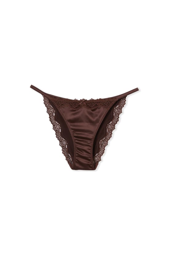 Culotte satin&eacute;e avec d&eacute;tails dentelle;${refinementColor}