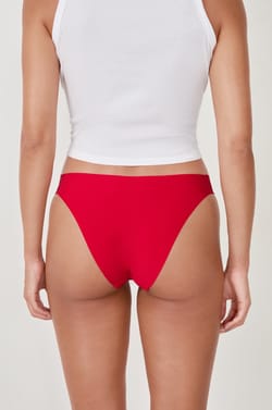 Microfiber And Lace Bikini;${refinementColor}
