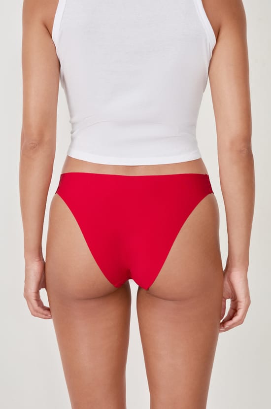 Microfiber And Lace Bikini;${refinementColor}