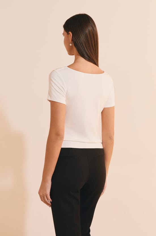 T-shirt col V;${refinementColor}