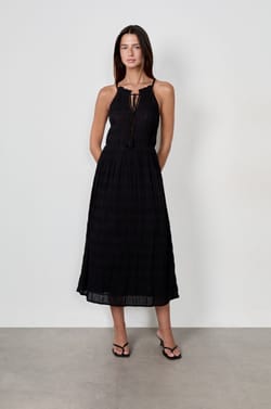 Long Embroidered Dress;${refinementColor}