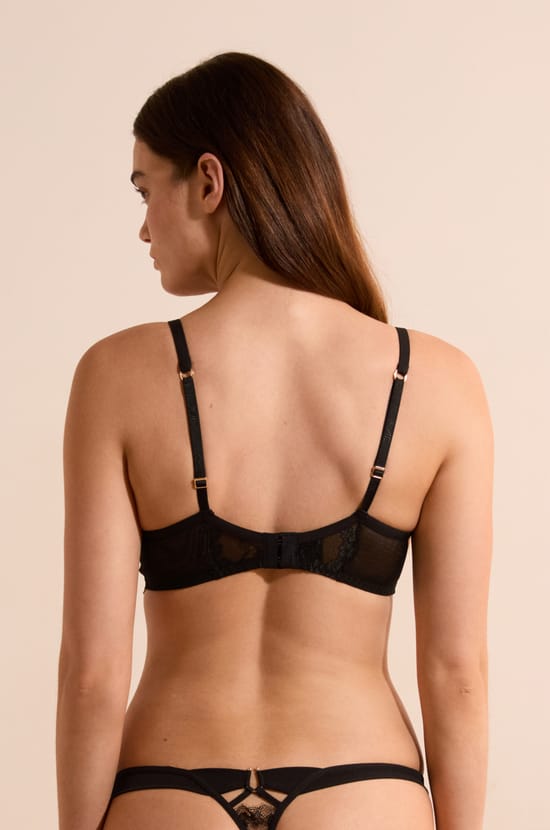 Soutien-gorge balconnet en dentelle;${refinementColor}