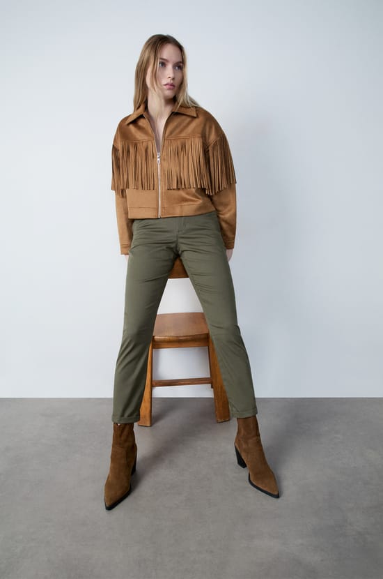 Pantalon coupe carotte;${refinementColor}