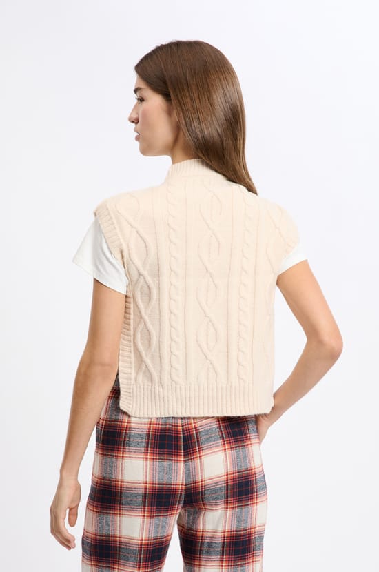 Pull sans manches à nouer;${refinementColor}