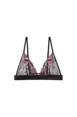 Soutien-gorge triangle avec broderie;${refinementColor}