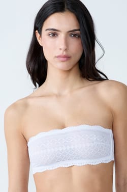 Lace Strapless Bra;${refinementColor}