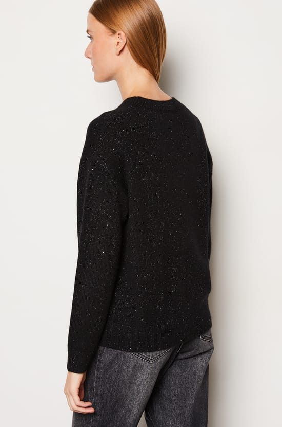 Pull cachemire à paillettes;${refinementColor}