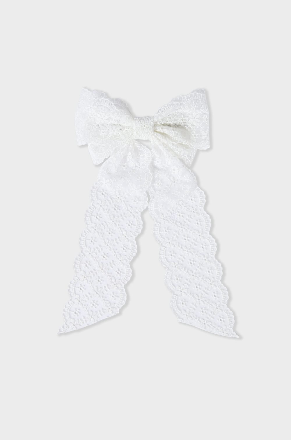 Haarspeld met geborduurde strik;${refinementColor}