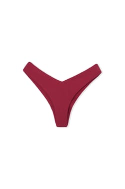 Brasilianischer High-Leg Bikini-Slip aus Satin;${refinementColor}