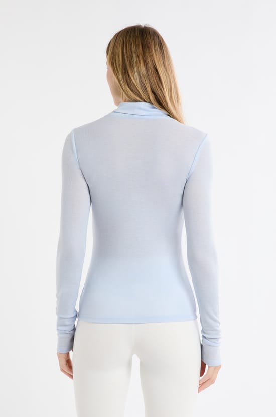 Camiseta térmica de cuello alto con lana;${refinementColor}