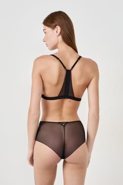 Triangle wireless lace bra;${refinementColor}