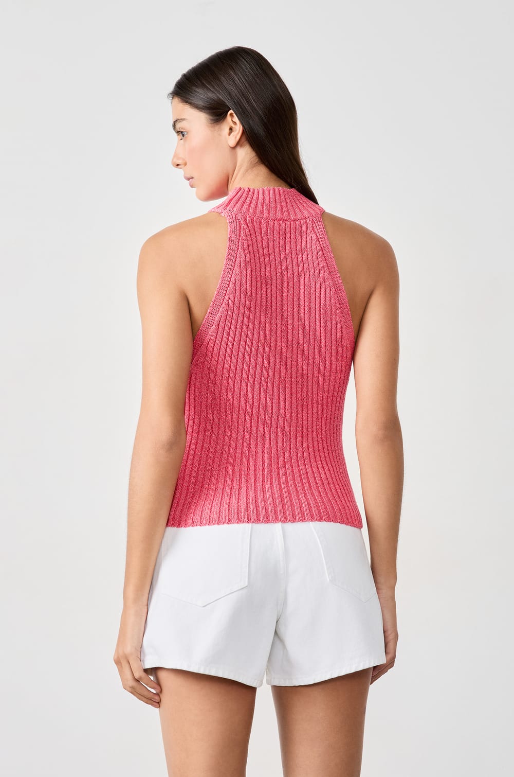 Sleeveless Ribbed Top;${refinementColor}