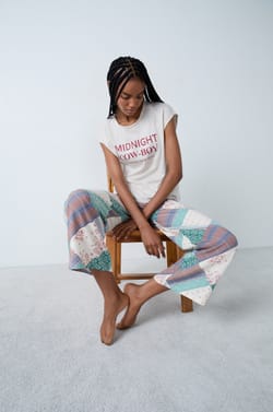 Patchwork Pajama Pant;${refinementColor}