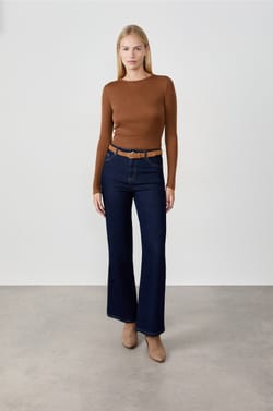 T-shirt col rond maille thermique;${refinementColor}