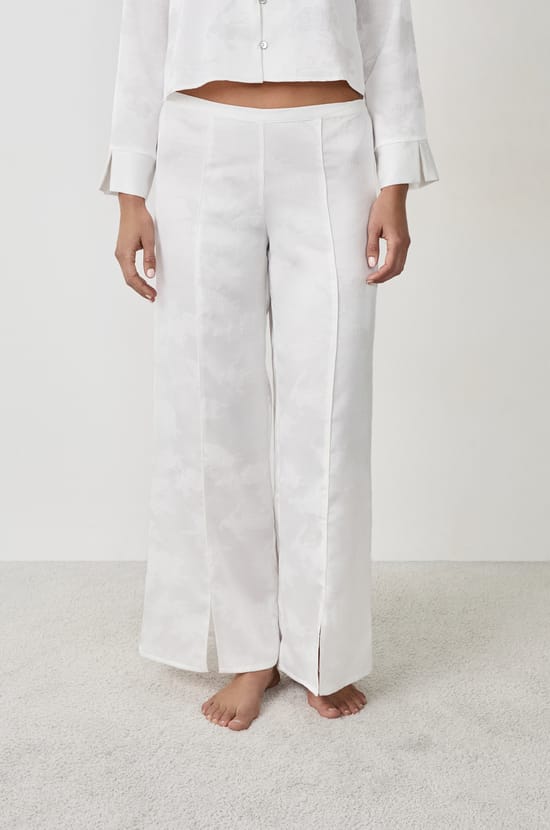 Satin Pajama Pants;${refinementColor}