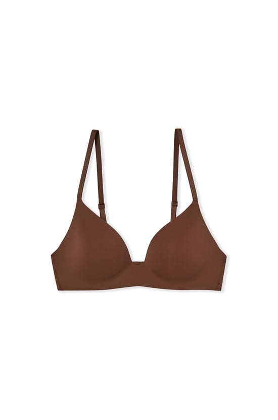 Wireless Triangle Bra In Microfiber;${refinementColor}