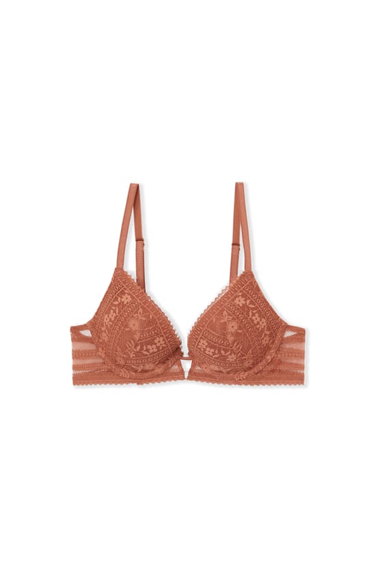 Beha N.2 - De diepe push-up in kant;${refinementColor}