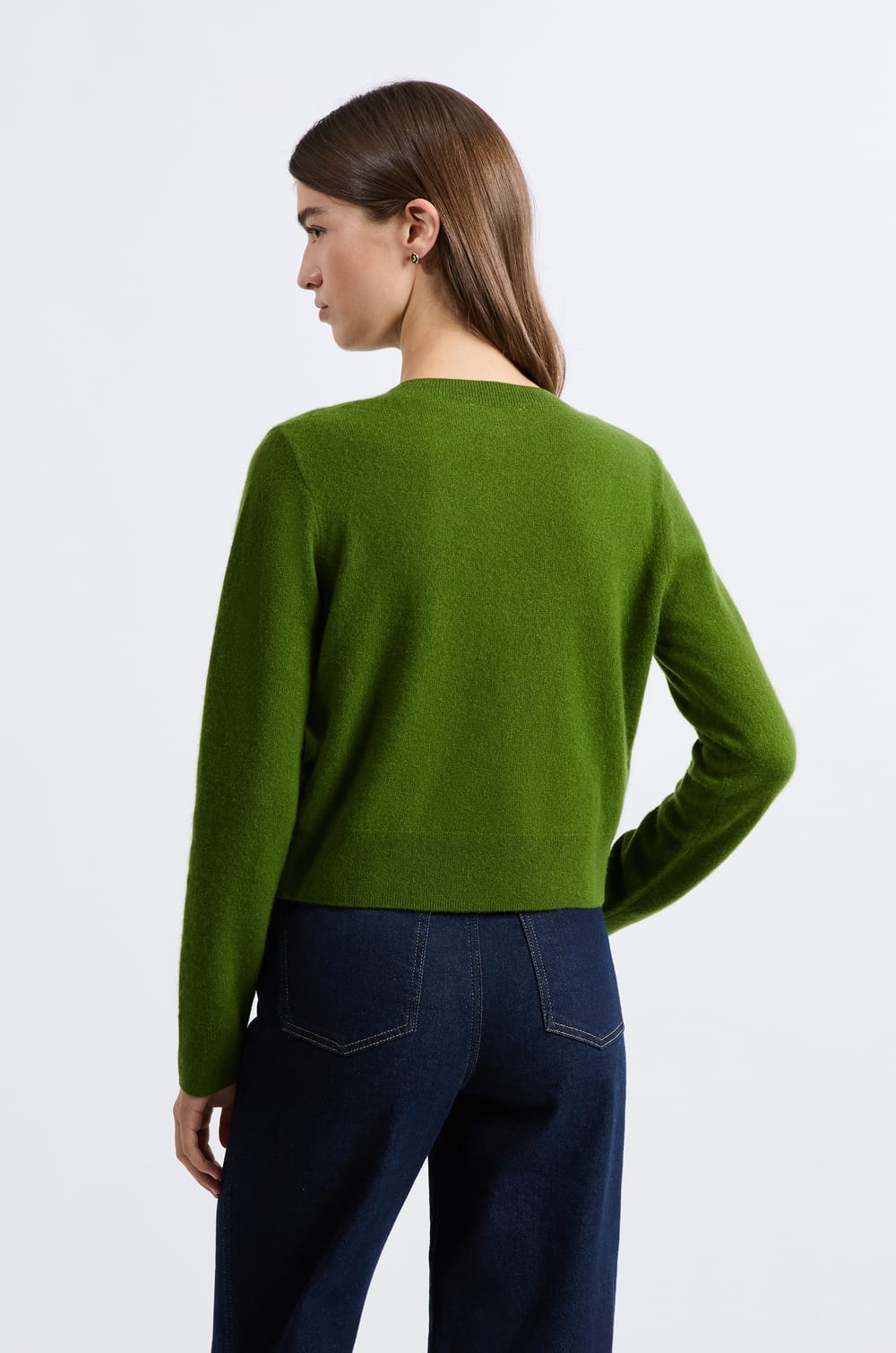 Pull cardigan avec boutons en cachemire;${refinementColor}