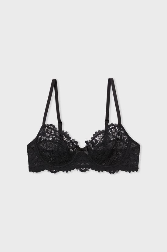 Lace Balconette Bra;${refinementColor}