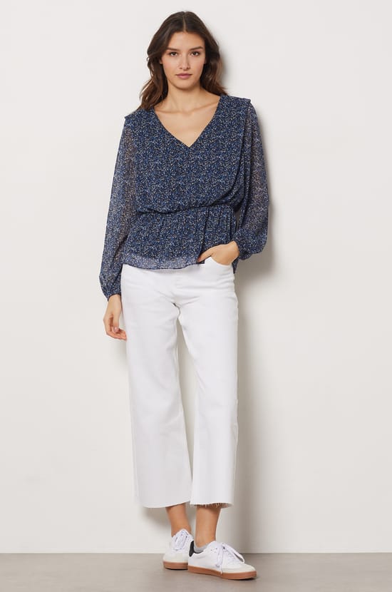 Wide-leg 7/8 Jeans;${refinementColor}