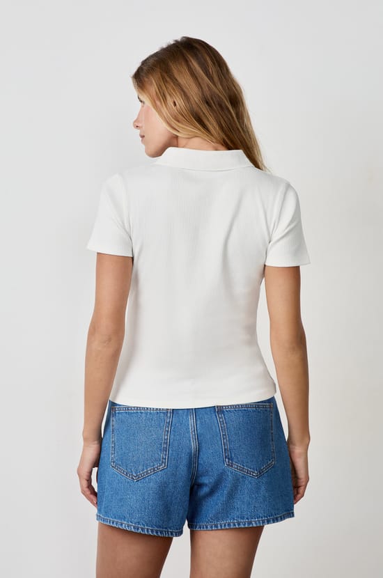 Short-sleeved polo shirt;${refinementColor}