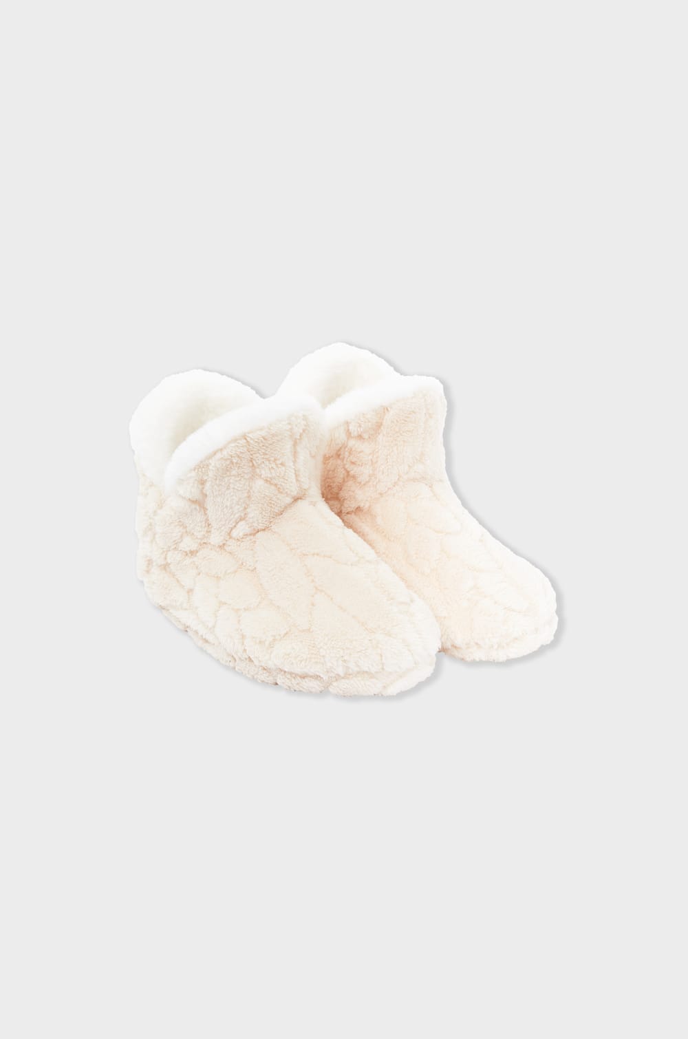 Faux Fur Ankle Boot Slippers;${refinementColor}