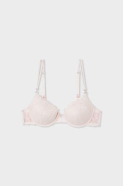 Soutien-gorge N.4 - Le coques fines en broderie florale;${refinementColor}