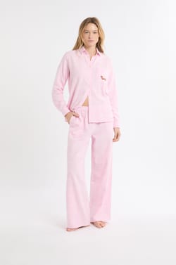 Katoenen pyjamabroek met ruit;${refinementColor}