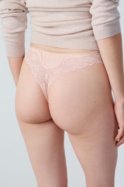 Microfibre and Lace Tanga;${refinementColor}
