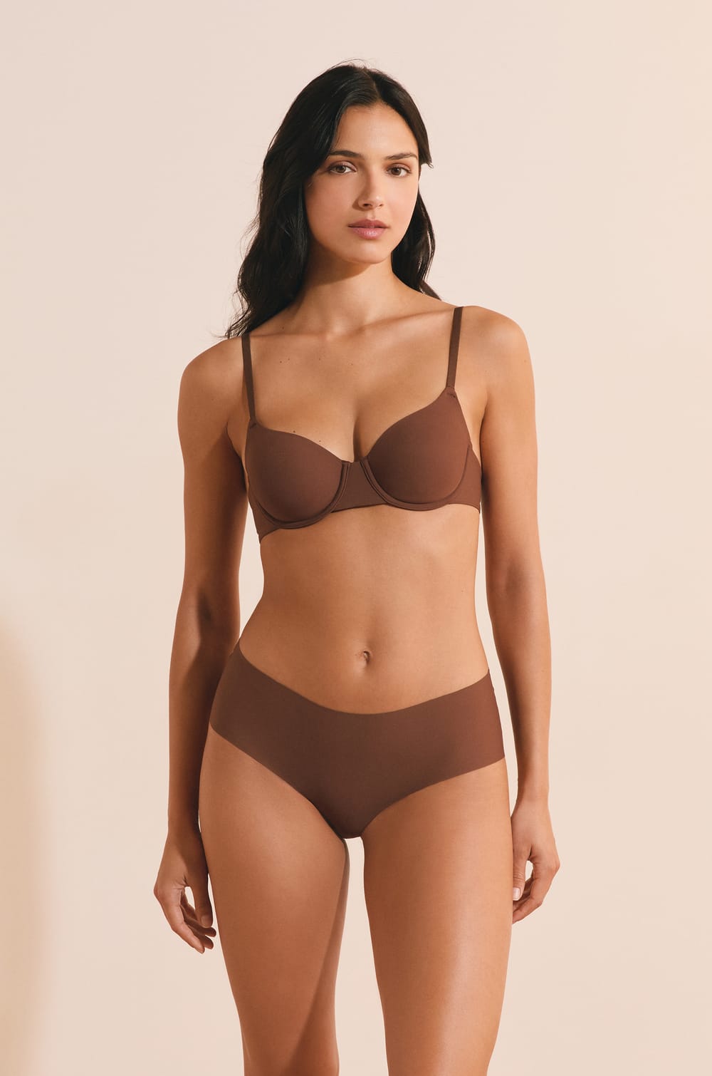 Soutien-gorge en microfibre;${refinementColor}