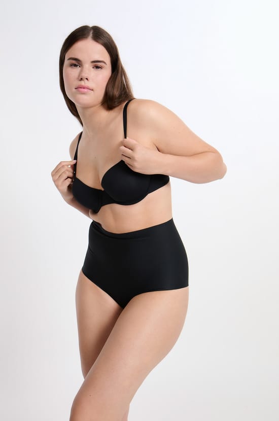 Braguita moldeadora de cintura alta - Sujeción fuerte;${refinementColor}