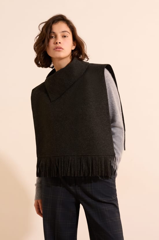Plastron effet col roul&eacute;;${refinementColor}