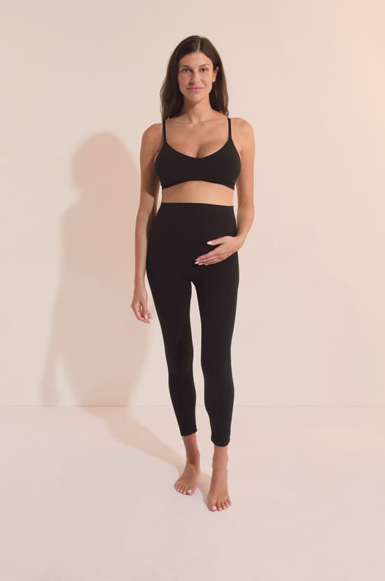 Legging de maternit&eacute; avec coton;${refinementColor}