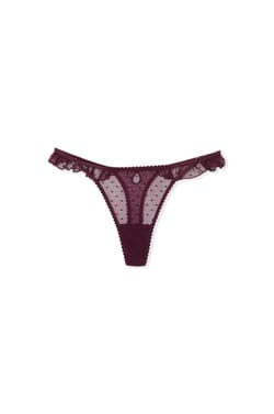 Thong in Tulle;${refinementColor}