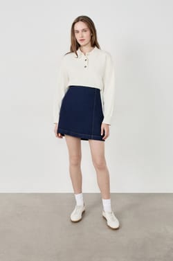 Long-Sleeved Polo Shirt;${refinementColor}