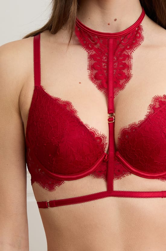 Collier tour de cou en dentelle;${refinementColor}