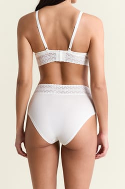 Culotte midi de maternit&eacute; d&eacute;tails dentelle;${refinementColor}