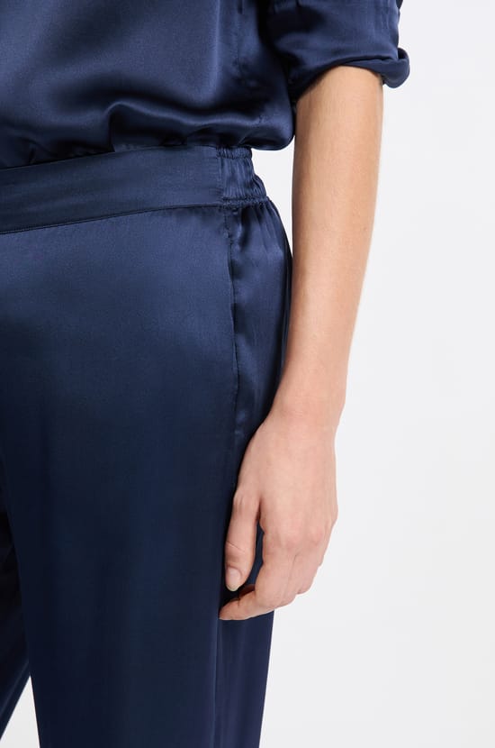 Washable Silk Pajama Pants;${refinementColor}