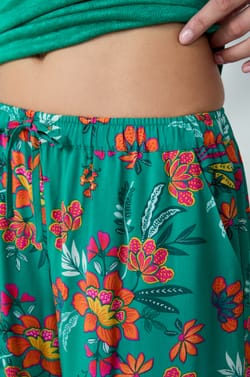 Printed Pajama Pants;${refinementColor}