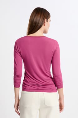 V-Neck Thermal Mesh T-Shirt;${refinementColor}